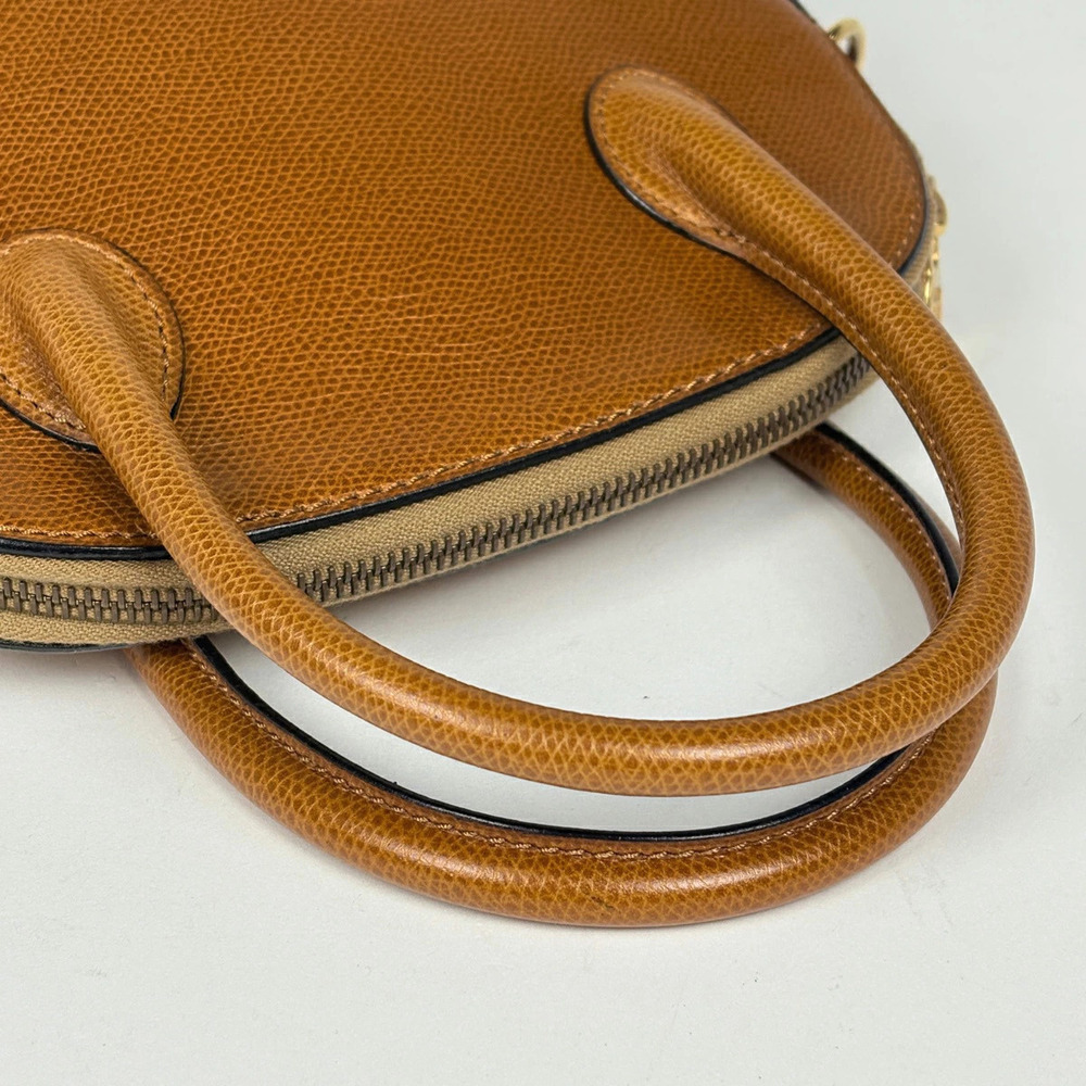 Celine logo handbag shoulder bag leather brown - Picture 6 of 7
